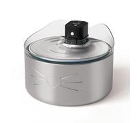Catit PIXI XL Stainless Steel Cordless, Pet/Cat Water Drinking Fountain | Automatic Pet Drinking Fountain. Triple Action Filter provided. Battery Operated. UVC Water Clarifier. Dishwasher Safe.