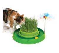 Catit Circuit Ball Toy with Grass Planter 3 in 1 - Cat Toy