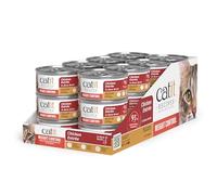 Catit Recipes Weight Control Chicken Entrée - Low-Fat, High-Protein Wet Cat Food, L-Carnitine, Prebiotics, Omega-3 for Skin & Coat, Hydrating Bone Broth, 100% Balanced Meal 3oz(24/cs)