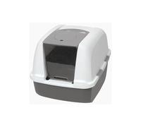 Catit Regular Hooded Cat Litter Box with Airsift Filter System Catit Grey One Size