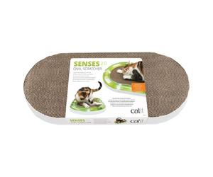 Catit Senses 2.0 Oval Circuit Cardboard Cat Scratcher Toy Includes Catnip
