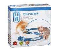 CatIt Senses Play Circuit 50730A1 - Stimulating Cat Toy with Peek-a-Boo Track for Sight, Sound & Touch