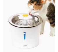 Catit 2.0 StainlessSteel Flower Fountain 3L Filter Cat Drinking Water Pump Flow