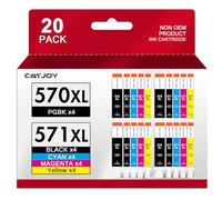 CATJOY 570 571 Ink Cartridges Replacement for Canon 570XL 571XL PGI-570XL CLI-571XL for Canon MG5750 Printer Ink Cartridges for PIXMA MG5700 MG5750 MG5751 MG6850 MG6851 TS5050(20-Pack)