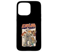 Catju Super Cat Monster Parody Retro Kaiju Feline Japanese Case for iPhone 15 Pro Max