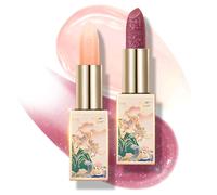 CATKIN Moonlight Lip Balm, Natural Color Tinted Lip Balm, Chapstick Lip Balms with Vitamin E for 8h Moisture for Dry Cracked Lips, 3.3g, 2pcs (01+14)