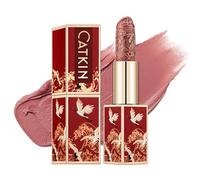 CATKIN Red Lipstick, Semi-Matte, Long Lasting, High Impact, Moisturizing Formula, enriched with Avocado Oil and Vitamin E, 3.2g