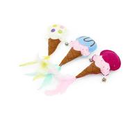 Catkins Felt Ice Cream Plush Cat Toy - Single