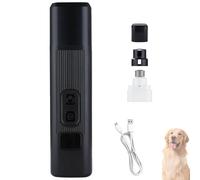 Catlabo Cat Nail, Catlabo Safe Cut Cat Nail Trimmer,Low-Vibration Ultra-Quiet Under 40dB ＆ Powerful Enough,Two Adjustable with 360° Grinding Settings for Thick Claws for All Kinds Pets (Black)