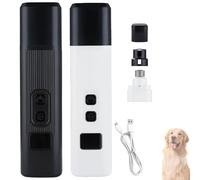 Catlabo Cat Nail, Catlabo Safe Cut Cat Nail Trimmer,Low-Vibration Ultra-Quiet Under 40dB ＆ Powerful Enough,Two Adjustable with 360° Grinding Settings for Thick Claws for All Kinds Pets (White+Black)