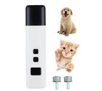 Catlabo Cat Nail, Catlabo Safe Cut Cat Nail Trimmer, Two Adjustable with 360° Grinding Settings, Pet Toe Nail Trimmer for Cats & Dogs Works on All Sized (White,2* replacement heads)