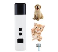 Catlabo Cat Nail, Catlabo Safe Cut Cat Nail Trimmer, Two Adjustable with 360° Grinding Settings, Pet Toe Nail Trimmer for Cats & Dogs Works on All Sized (White,1* replacement heads)
