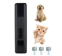 Catlabo Cat Nail, Catlabo Safe Cut Cat Nail Trimmer, Two Adjustable with 360° Grinding Settings, Pet Toe Nail Trimmer for Cats & Dogs Works on All Sized (Black,3* replacement heads)