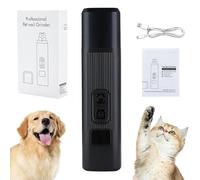 Catlabo Cat Nail, Catlabo Upgraded Safe Cut Cat Nail Trimmer, Ultra-Quiet, Two Adjustable with 360° Grinding Settings, Low-Vibration, Powerful Enough for Thick Claws (Black)