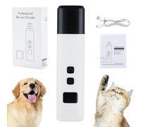 Catlabo Cat Nail, Catlabo Upgraded Safe Cut Cat Nail Trimmer, Ultra-Quiet, Two Adjustable with 360° Grinding Settings, Low-Vibration, Powerful Enough for Thick Claws (White)