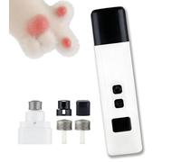 Catlabo Cat Nail,Kitten Nail Trimmer,Two Adjustable with 360° Grinding Settings,Low-Vibration Ultra-Quiet Under 40dB - Powerful Enough for Thick Claws for All Kinds Pets (White)