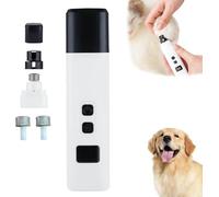 Catlabo Cat Nail, Safe Cut Cat Nail Trimmer,Two Adjustable with 360°Grinding Settings, Low-Vibration Ultra-Quiet,Pet Toe Nail Trimmer for Cats & Dogs Works on All Sized (white)