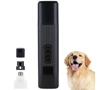 Catlabo Cat Nail Trimmer, Pet Toe Nail Trimmer for Cats & Dogs, Two-Speed Adjustment, 360° All-Round Grinding, Works On All Sized Pets (Black)