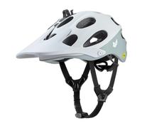 CATLIKE 7101000004 - Yelmo MIPS Mountain Bike MTB Helmet - Enhanced Ventilation, Fidlock Buckle, Camera Mounting, and 9-Position Adjustable Visor, Size L, White/Grey