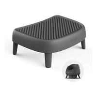CATLINK Open-X Staircase 20cm Entry Height Suitable for Senior Cats and Kittens Non-Slip Design with Litter Catcher Grid Reduces Litter in Front of Toilet Easy Clean Grey