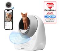 Catlink Pro-X Luxury Smart Cat Litter Box， Large Size - Self-Cleaning， APP Controlled， Double Odor Control， for Cats 3.3-22 lbs， Hands-Free Pet Care