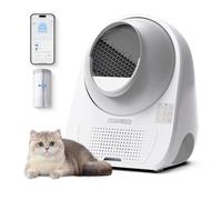 CATLINK Pro-X Self-Cleaning Cat Litter Tray with APP-13L Waste Container for Large Cats, 4 Cleaning Modes, 4 Odour Control (Ozone + UV + Activated Carbon + Deodorant Gel), Multi Cat Detection (White)