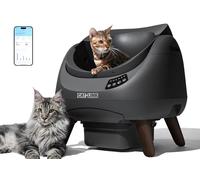 CATLINK Self Cleaning Cat Litter Box Open-X, 5G & 2.4G WiFi, Safe Anti-Pinch Automatic Litter Box Open Top, AI Waste Analysis Health Monitor for Multi-Cat Recognition, App Control, Odor Free
