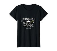 Catmando: Feline Force - Military Cat Humor T-Shirt, Women, Black, S