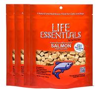 All Natural Freeze Dried Wild Alaskan Salmon Treats for Cats & Dogs - Single Ingredient Grain Free Snack With No Additives or Preservatives - 5 Ounce Bag