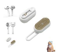 Catnap Brushes, Pet Steam Brush, Pet Fur Soft for Indoor Long or Short Loose Hair and Refreshed with One-Click Button Massage (shape 2)