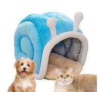 Catnest Bed - Snail Shaped Pet Furniture, Warm Winter Sleeping Spot, Plush Kitty Lounger | Catnest Bed Soft Cat Cushion with Removable Cover Indoor Outdoor Travel Car Camping Desk Window Chair