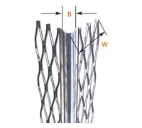 Catnic 12-19mm Standard Wing Angle Bead - 5x53mm x 3m - Galvanised
