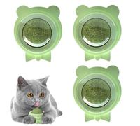 Catnip Ball - 3 Pack Wall Mounted Toys With Silvervine, Self Grooming Face Scratcher, Interactive Chew Plaything | Stimulating Pet Activity Accessory For Indoor Cats Teething Boredom Relief Exercise