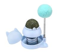 Catnip Ball: Food Rotating Toy, Interactive Lick Ball for Cats | Natural Cat Grouse Teeth Cleaning Aid Funny Cat Toy Wall for Gas