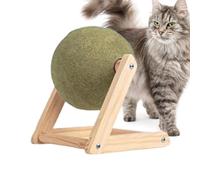 Catnip Ball with Stand - Rotatable Interactive Catnip Toy Catnip Roller Ball Floor Mount,Enjoyable Cat Huge Catnip Balls Catnip Floor Toys for Pets Cats