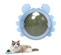 Catnip Balls for Cats Wall - Safe Edible Cat Licking Toy Cat Chew Toy Teeth Cleaning Bite,Rotatable Edible Toys for Cats Lick