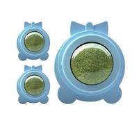 Catnip Balls For Indoor Cats - Rotating Catnip Toys, Edible Silvervine Treats | Lick Safe Natural Cat Entertainment, Interactive Healthy Chew Balls, Stress Relief Cat Toy For Kitten Play