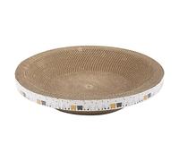Catnip Cat Scratching Pad - Cat Scratching Board, Scratcher Cardboard | Sturdy Reinforced Chassis Bowl-Shaped for Scratch, Indoor Furniture Scratch Post for Indoor Cats Sleeping