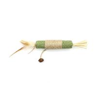 Catnip Chew Stick Toy, 2 Sizes (S, M), Bite Resistant Catnip Toy for Cats, Interactive Cat Chew Toys with Jute Rope, Natural Matatabi Stick for Teeth Cleaning, Kitten Teething for Indoor Cats S