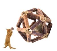 Catnip Chew Toy - Silvervine, Ball Toy For Cats, Teeth Cleaning And Care,long Lasting, Modern Design | Indoor Interactive Cat Toys For Stress Relief Play Exercise Healthy Teeth Fun
