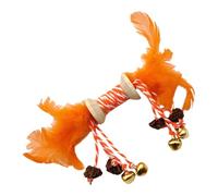 Catnip Chew Toys for Cats,Cat Chew Toys for Teeth,Kitten Teeth Cleaning Toy | Colorful Feathers Chew Wood Resilient Interactive Toy