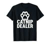 Catnip Dealer Funny Cat Lover Humor Paw Graphic Design T-Shirt