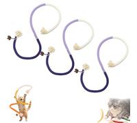 Catnip-Infused Organic Cotton Chew Rope Toys for Cats, Cotton Cat Chew Ropes Toy & for Teeth Cleaning with Catnip, for All Breeds 28 Inches String (3PCS*B)