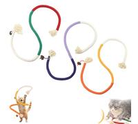 Catnip-Infused Organic Cotton Chew Rope Toys for Cats, Cotton Cat Chew Ropes Toy & for Teeth Cleaning with Catnip, for All Breeds 28 Inches String (3PCS*MIX)