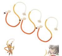 Catnip-Infused Organic Cotton Chew Rope Toys for Cats, Cotton Cat Chew Ropes Toy & for Teeth Cleaning with Catnip, for All Breeds 28 Inches String (3PCS*C)