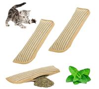 Catnip Kicker Pillow, Catnips Pillow Toy Kickers For Cat, 9 x 34cm Interactive Catnip Chew Toy for Cats with 6000mg Organic Catnips (2PCS)