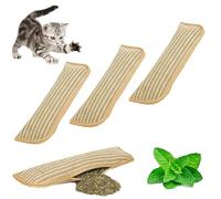 Catnip Kicker Pillow, Catnips Pillow Toy Kickers For Cat, 9 x 34cm Interactive Catnip Chew Toy for Cats with 6000mg Organic Catnips (3PCS)