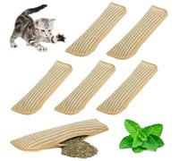 Catnip Kicker Pillow, Catnips Pillow Toy Kickers For Cat, 9 x 34cm Interactive Catnip Chew Toy for Cats with 6000mg Organic Catnips (5PCS)