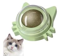 Catnip Licking Ball, 3 Catnip Ball Cat Toy, Interactive Cat Wall Catnip Lickable, Rotatable Catnip Enrichment Ball, Kitten Playing Chewing Cleaning Teeth Toy, Catnip Entertainment Pet Ball For Cat,Cat