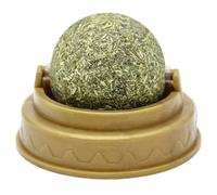 Catnip Licking Ball for Cats, Tasty Spherical Treat Promotes Digestion | Plastic and Mint Blend, Smooth Surface for Licking, Supports Gums, Suitable for Kittens and Adult Cats